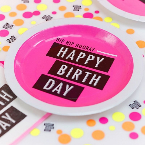 Party-Teller Happy Birthday Neon