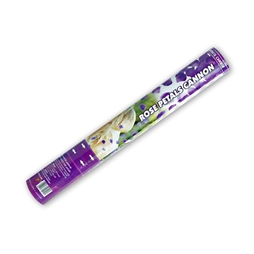 Konfettikanone Rosen 40cm - lila