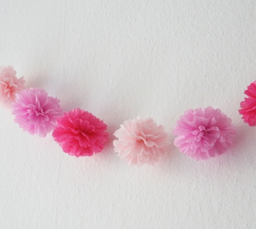 PomPom Girlande - little Princess