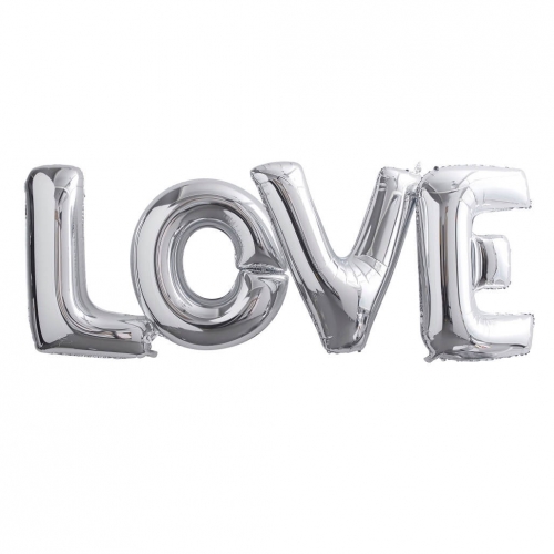 riesenballons-love-silber-1