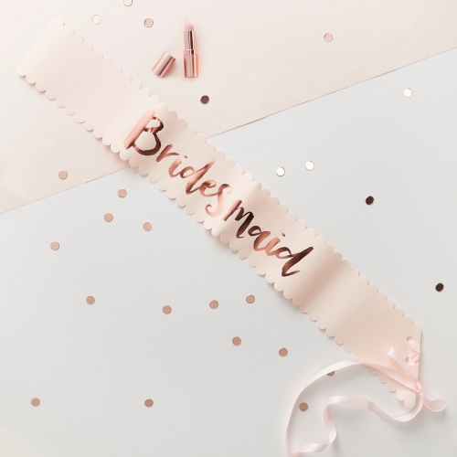 Schärpe Bridesmaid 2er Pack - roségold/rosa