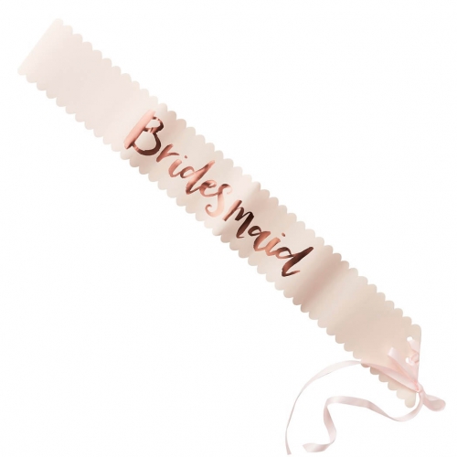 Schärpe Bridesmaid 2er Pack - roségold/rosa