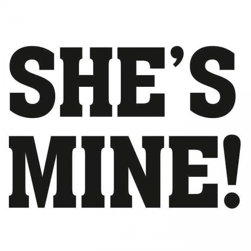 Shoe stickers "SHE'S MINE!"