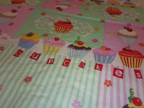 Servietten Cupcakes