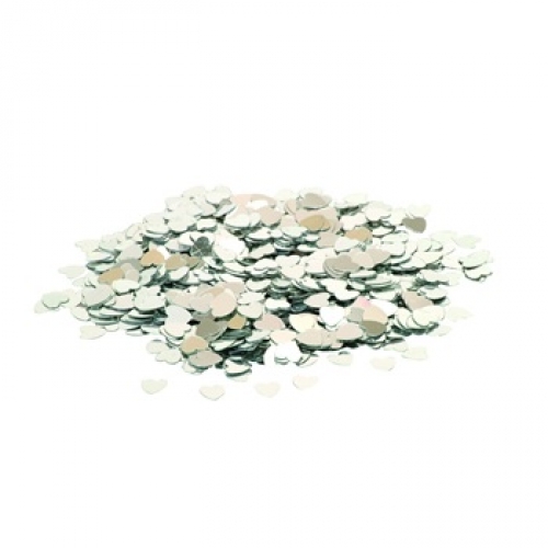 Konfetti kleine Herzen - silber