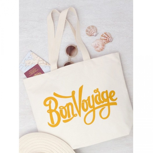 Strandtasche Bon Voyage - gelb