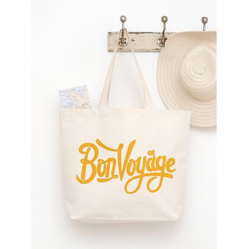 Strandtasche Bon Voyage - gelb
