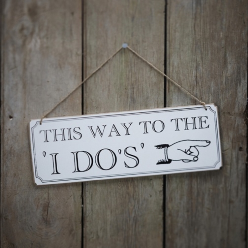 Hochzeitsschild "This Way To The I Do's"