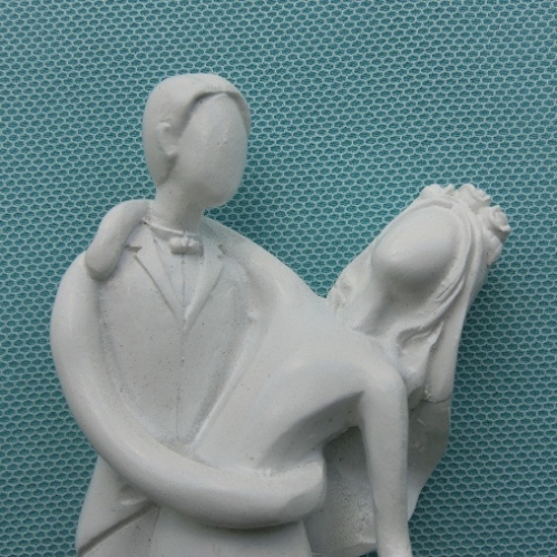 Tortenfigur klassisch weiß - Hochzeitstanz