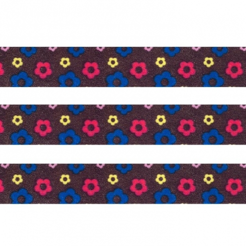 Washi Masking Tape Blumen - blau/rosa/gelb