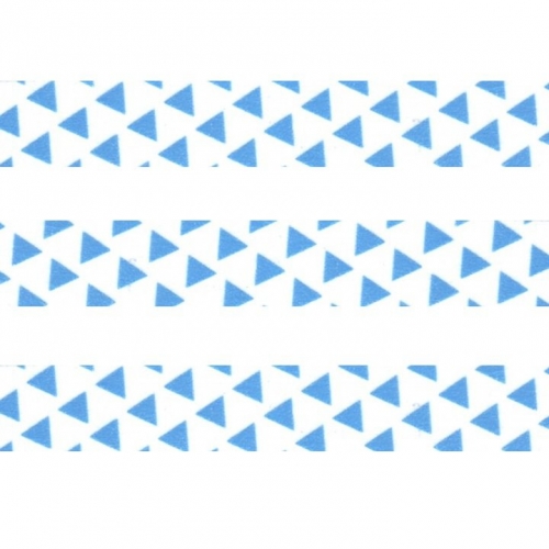 Washi Masking Tape Dreiecke - blau/weiß