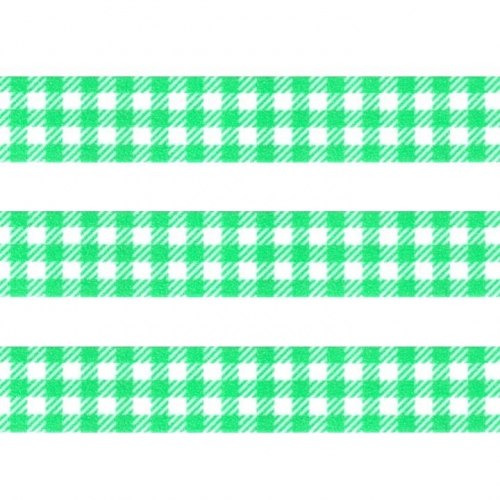 Washi Masking Tape Karo - grün/weiß