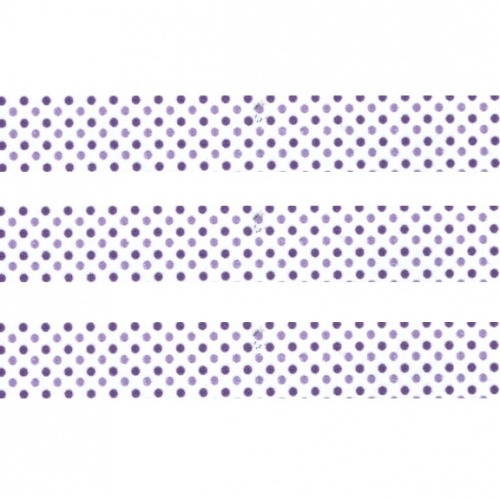 Washi Masking Tape Dots - purple/white