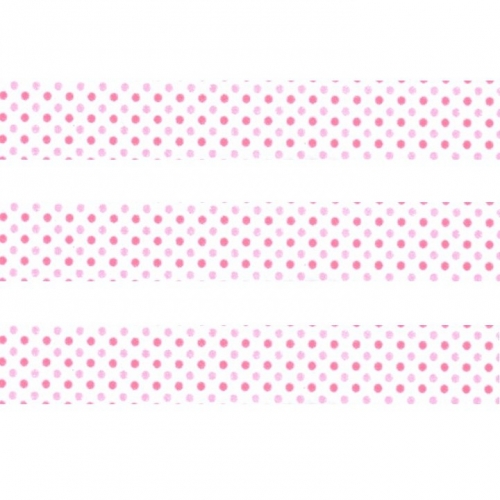 Washi Masking Tape Punkte - pink/rosa/weiß
