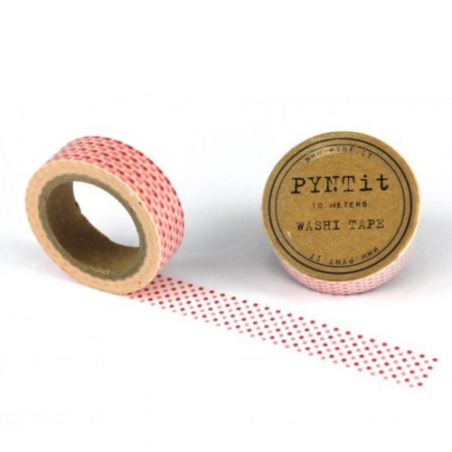 Washi Masking Tape Punkte - pink/rosa/weiß