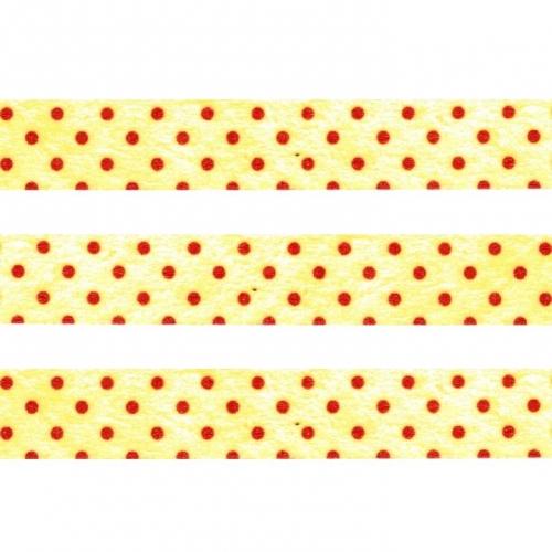 Washi Masking Tape Punkte - rot/gelb