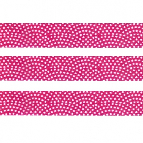 Washi Masking Tape Punkte - weiß/pink