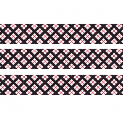 Washi Masking Tape Squares - black/red