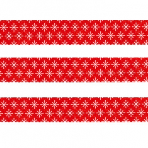 Washi Masking Tape Schnee - weiß/rot