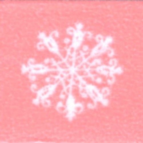 Washi Masking Tape Schneeflocken - weiß/rosa