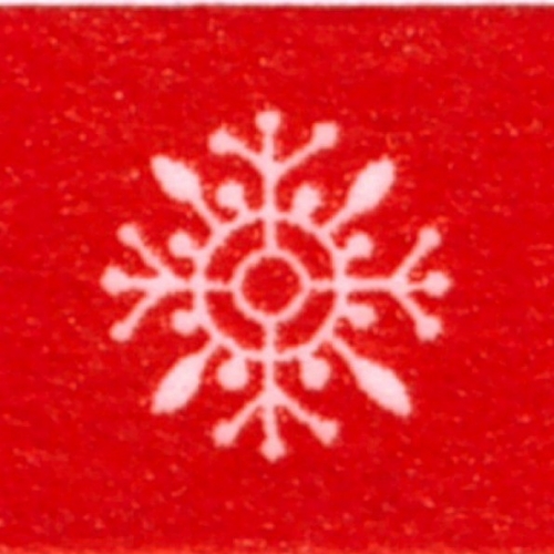 Washi Masking Tape Schneeflocken - weiß/rot