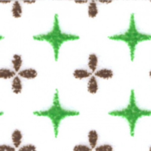 Washi Masking Tape Sterne/Blumen - grün/braun/weiß