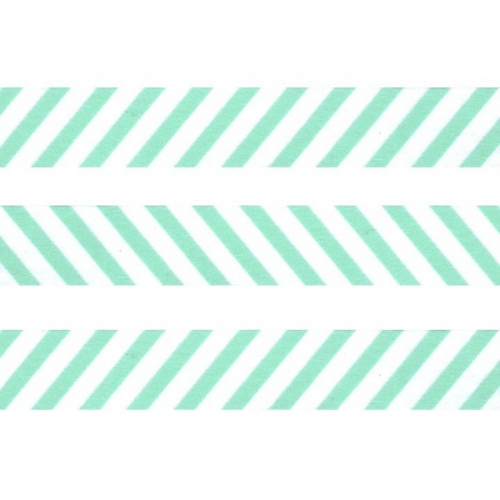Washi Masking Tape Stripes - mint/white