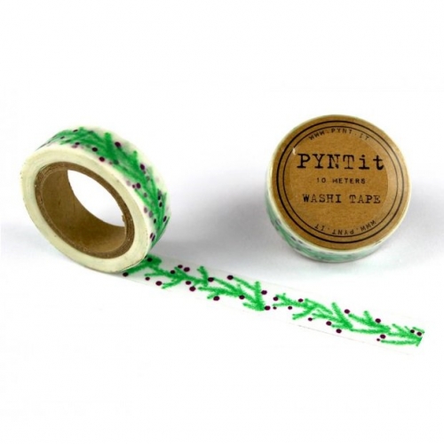 Washi Masking Tape Tannenzweige - grün