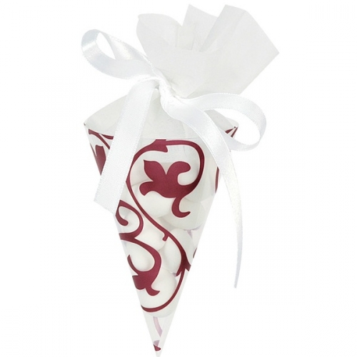 Mini Zuckertüte 6er - burgundy