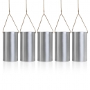 Hochzeitsauto Blechdosen - silber