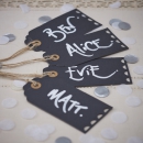 Geschenkanhänger 10er Set Kreidetafel - Vintage Affair
