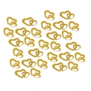 Konfetti Doppelherzen - gold