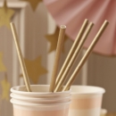Strohhalme Pastel Perfection - gold