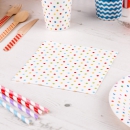 Papierservietten Punkte - bunt