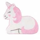 Teppich / Vorleger Einhorn - rosa/weiß