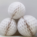 Wabenball 3er Set - weiß