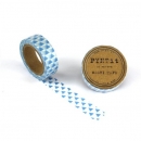 Washi Masking Tape Dreiecke - blau/weiß